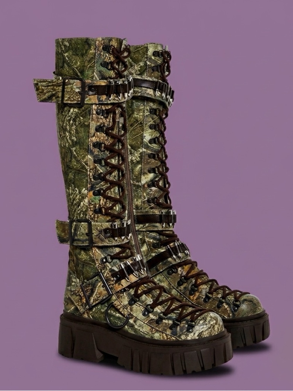 Dolls Kill x Realtree - Camo Knee High Boots